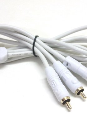 英国Cambridge Audio剑桥Audio AUD100白色3.5mm转2RCA音频线
