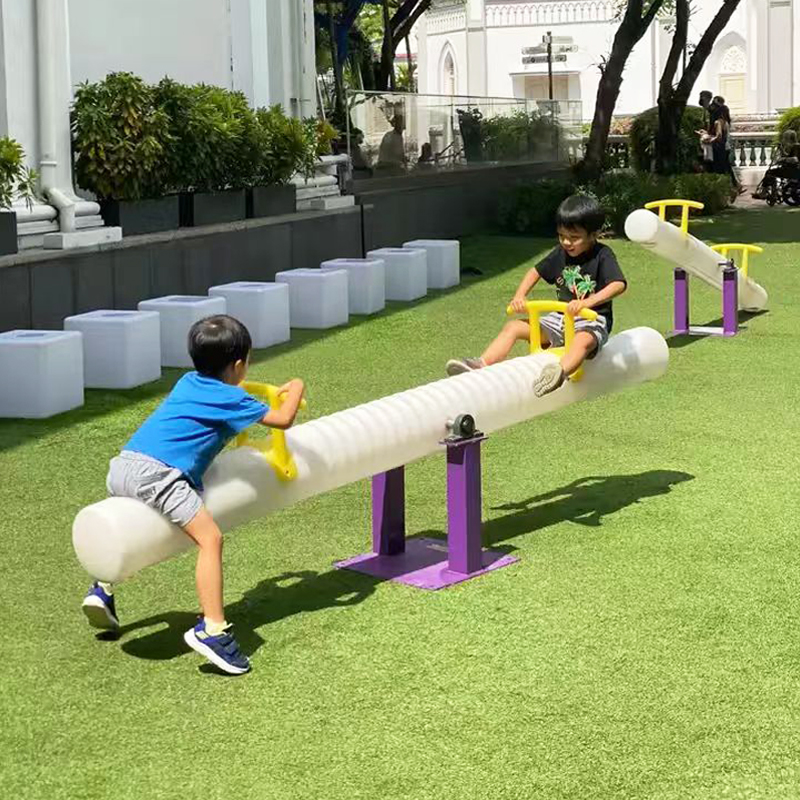 户外发光跷跷板游乐场亲子互动