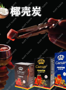 进口烟水壶椰壳炭 cocoloco皇冠阿基米狮子碳阿拉伯慢燃碳酒吧
