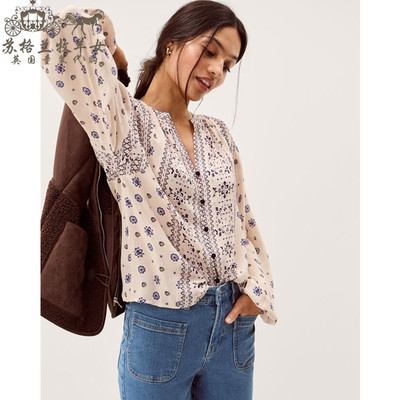 英国Monsoon代购女装衬衫上衣