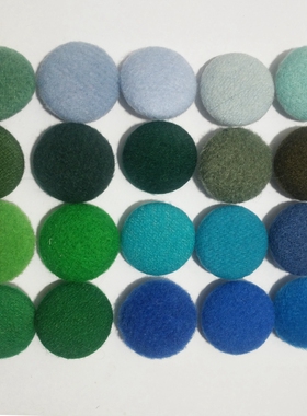 蓝绿色羊绒毛呢儿童外套大衣包布纽扣专卖风衣西装布包扣子蘑菇扣