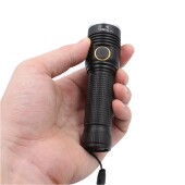 可USB充电 拉伸变焦 迷你变焦强光手电筒T6高亮 三档18650供电