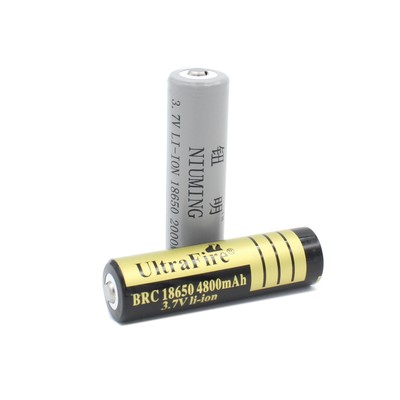 包邮高容量2600mah尖头锂电池