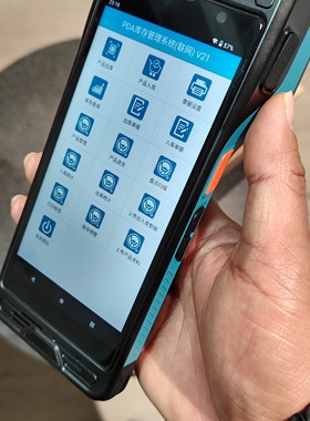 仓库出入库pda扫码打印一体机ku6出入库系统仓库管理系统手持终端