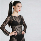 anqinwind分体泳衣女性感蕾丝聚拢度假高级感纯欲风泡温泉比基尼