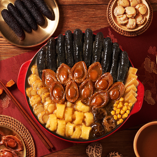 陶陶居食全食美大盆菜4斤佛跳墙鲍汁鲍鱼海参广州花胶汤酒家家宴