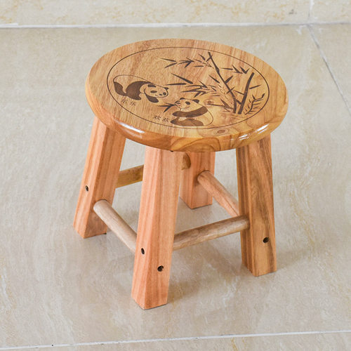 家用矮凳圆凳子加厚儿童木头