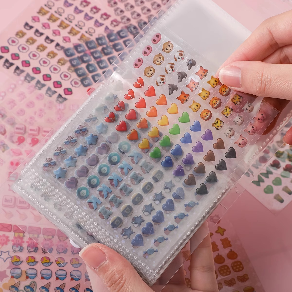 儿童迷你小鼻嘎贴纸本可爱手账