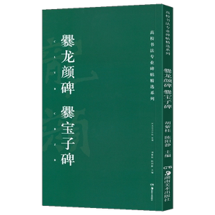 爨龙颜碑 爨宝子碑 高校书法专业碑帖精选系列 历代精品碑帖中国碑帖名品软笔毛笔临摹本释文译注原碑帖拓本字贴经典碑帖书法教程