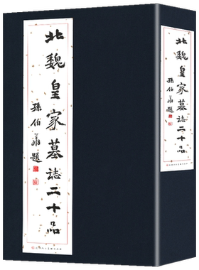 【函套精装20张】北魏墓志二十品 中国碑帖北魏墓志原大拓本墓志铭选元荣宗元钦元道隆元延明元恭元贿文昭皇太后墓志 天津人美