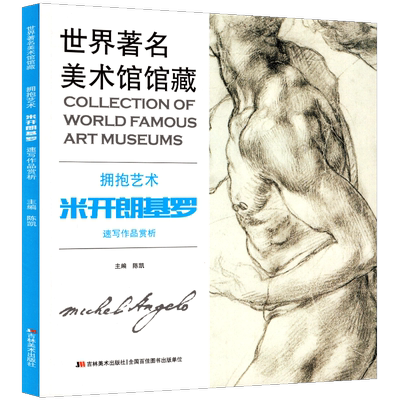 米开朗基罗速写作品赏析 世界美术馆馆藏拥抱艺术 主编陈凯 米开朗基罗画册素描雕塑速写人体艺术美术书籍大师经典正版包邮