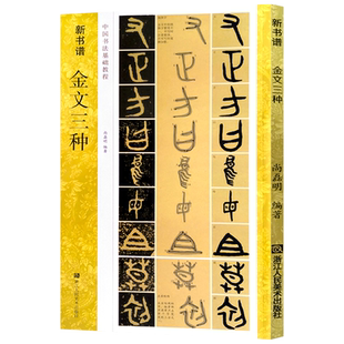 金文三种 毛公鼎/散氏盘/虢季子白盘 新书谱中国书法基础教程 金文大篆学习毛笔书法字帖 成人初学者入门技法练习高清临摹教材书籍