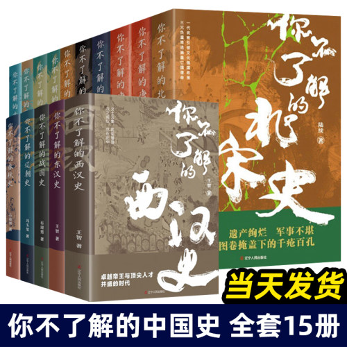 全15册 你不了解的西汉史记隋朝史唐朝史大秦史南宋北宋史两晋南北朝三国史十国春秋史 中国通史 一读就上瘾的中国史 历史知识读物
