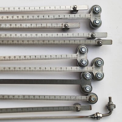 木工靠山尺建筑模板专用卡尺靠尺模板裁板不锈钢卡尺锂电锯专用卡