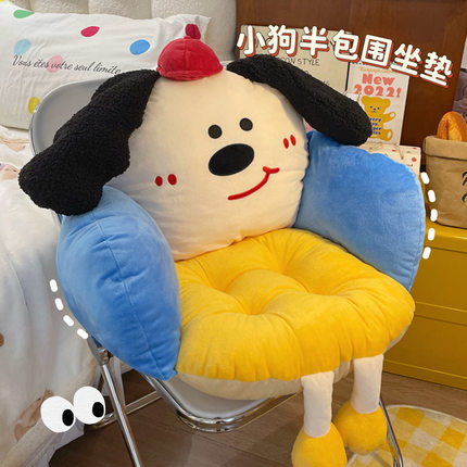 默默爱 坐垫座椅靠垫一体椅子垫护腰办公室久坐屁股宿舍冬季加厚