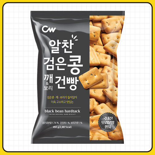 情友黑豆味饼干450g韩国进口