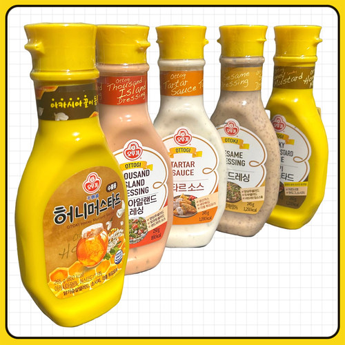 蜂蜜芥末酱塔塔酱韩国沙拉不倒翁