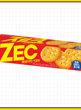 乐天ZEC饼干韩国进口100g薄脆早餐饼杰克咸味酥脆LOTTE休闲零食
