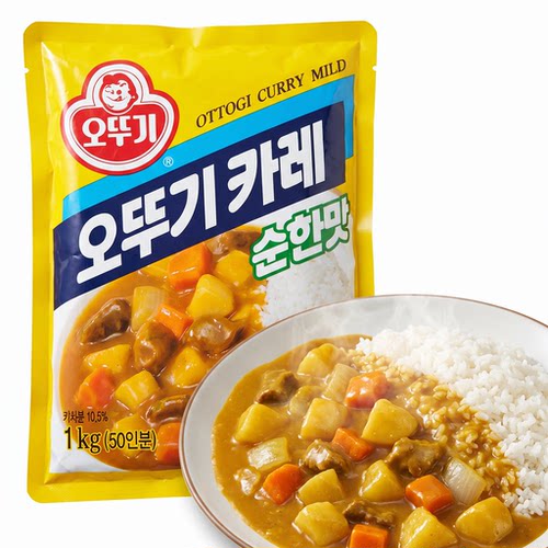 不倒翁咖喱粉1kg韩国进口