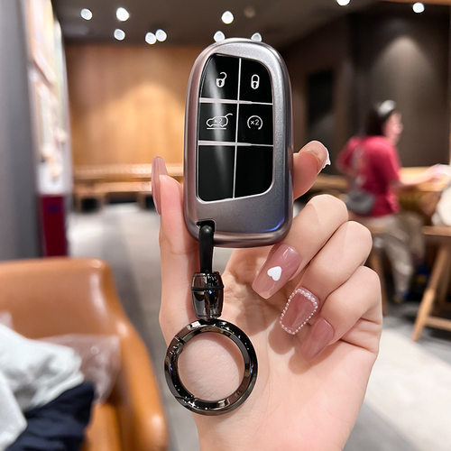 适用吉普jeep指南者钥匙套自由侠自由光大切诺基大指挥官道奇扣包