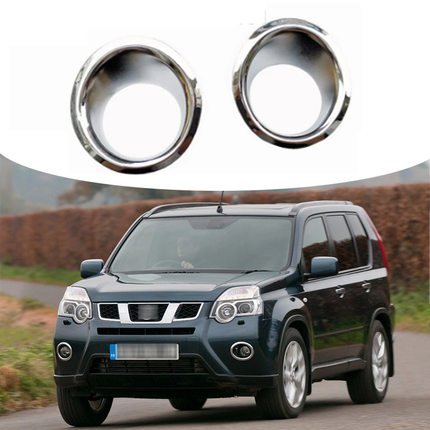 适用于08-13款 Nissan X-trail T31镀铬后雾灯灯盖装饰雾灯配件