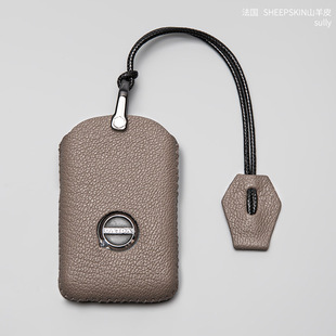 适用沃尔沃钥匙套xc60汽车s90大全s60改装xc90真皮xc40壳s60l扣包