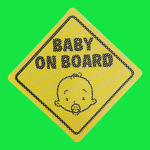 厂家直销 单透膜粘性车贴  BABY ON BOARD  亚马逊 车窗透视车贴