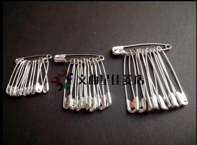 一大盒蝴蝶牌安全别针关针吊牌保险别针扣针固定衣服胸针金色银色