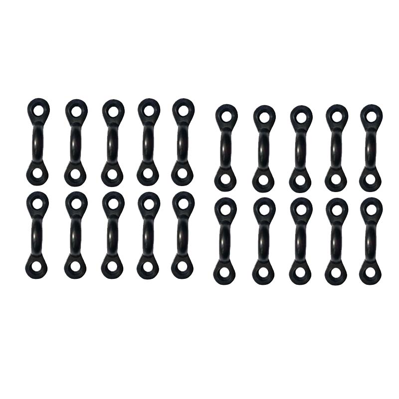 户外漂流水上游船独木舟皮划艇甲板驼背款 C型扣月牙管线卡头20个