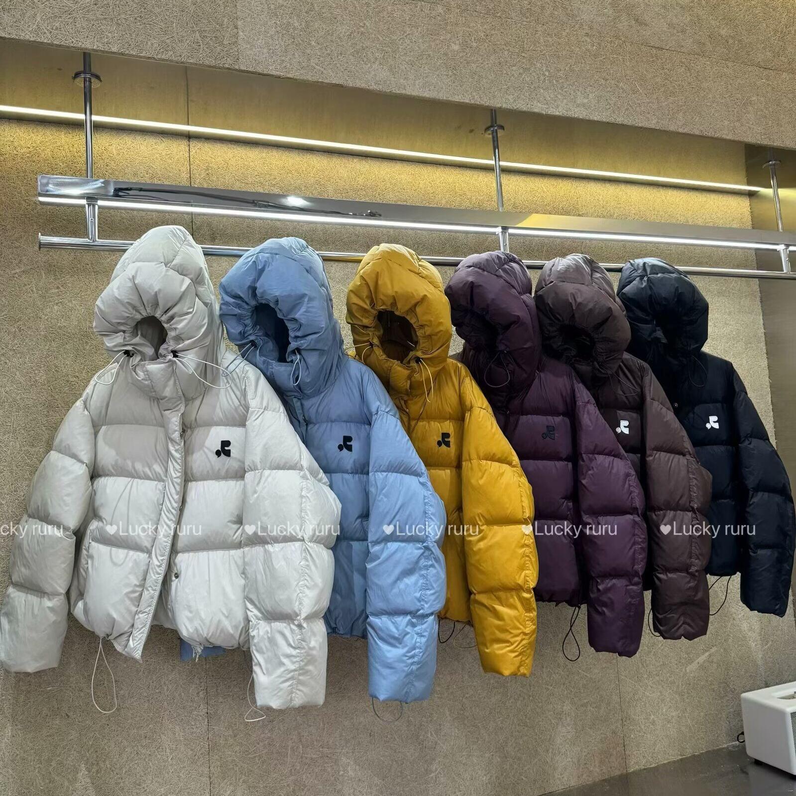韩版常规连帽白鸭绒羽绒服