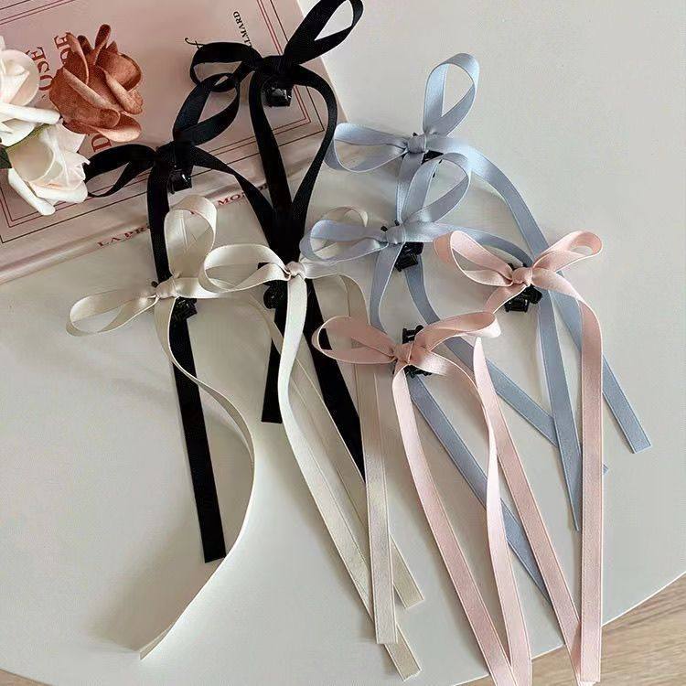 法式芭蕾风蝴蝶结飘带抓夹纯欲ins甜美感发夹2024发抓夹,饰品/流行首饰/时尚饰品新,民族风发饰,淘宝优惠券,粉丝福利购,淘宝优惠卷