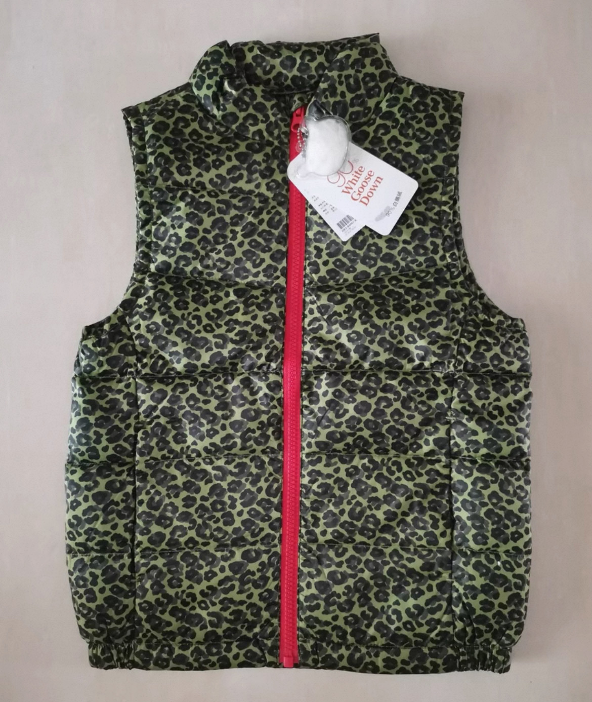 Hallmark贺曼冬装男童新年款白鹅绒无帽拉链羽绒服大衣外套100