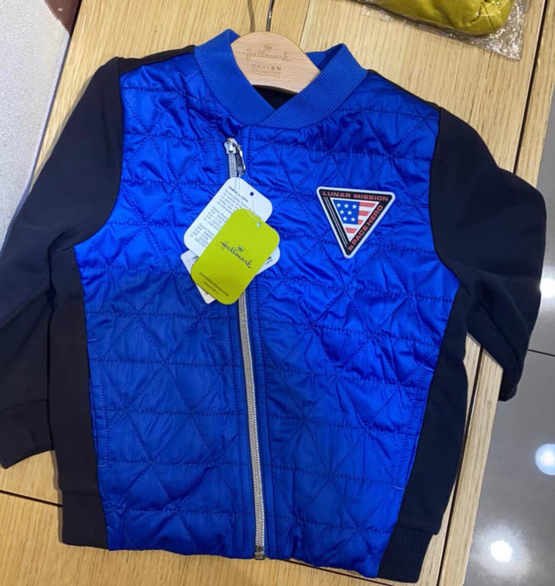 Hallmark贺曼专柜正品春秋男童男宝宝纯棉棒球服外套双层上衣