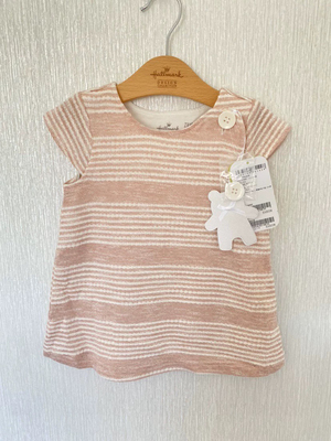 Hallmark女婴儿女宝宝双层连衣裙上衣背心裙高端优质短袖连衣裙