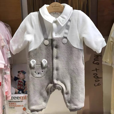 Hallmark贺曼秋冬男女婴宝宝夹棉保暖连体衣哈衣爬服外出服80.73