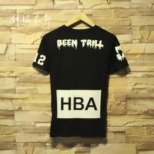 字母短袖 Been HBA Hood t恤男女 Air Trill权志龙EXO情侣夏装