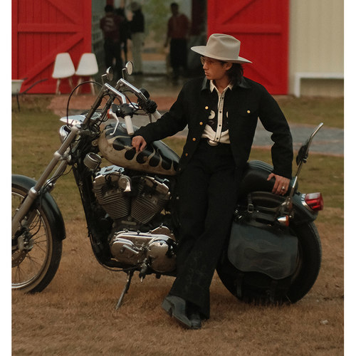 西部系列14OZ赤耳珠帆布羊毛巡洋舰皮领巡洋舰勘探夹克MBBCAR窄幅