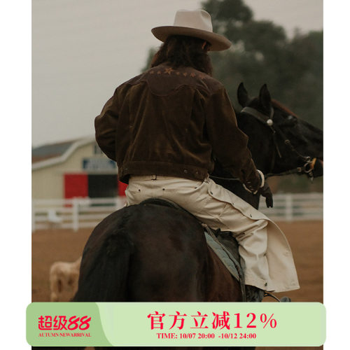 西部系列8W370克灯芯绒星月子母带Drizzler狩猎夹克 MBBCAR窄幅