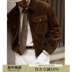 灯芯绒系列 MBBCAR窄幅 350G活性染灯芯绒IVY儒雅复古英伦IKE夹克