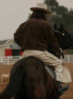 西部系列8W370克灯芯绒星月子母带Drizzler狩猎夹克 MBBCAR窄幅