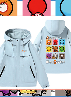火柴人AlanBecker红火柴人动画卡通周边夹克男女学生宽松外套衣服