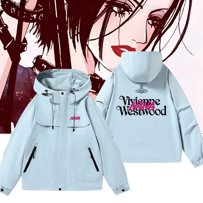 日系NANA动漫大崎娜娜周边卡通连帽夹克宽松春秋二次元男女痛衣服