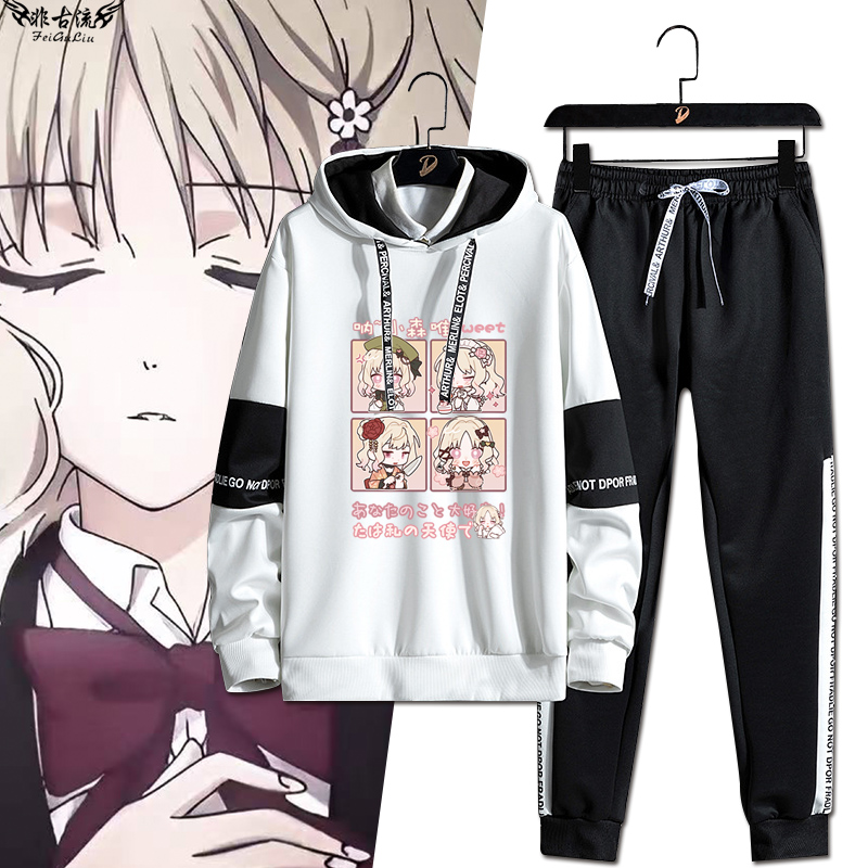 魔鬼恋人游戏周边小森唯同人谷子吧唧二次元卫衣长裤套装休闲衣服