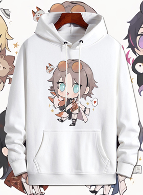 Luxiem彩虹社虚拟偶像vox akuma男团连帽卫衣Q版男女cos外套衣服