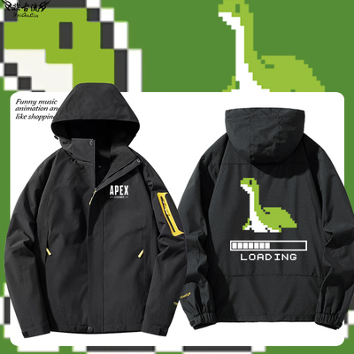 APEX小水怪短袖海怪nessie周边冲锋衣服男情侣游戏像素风外套夹克