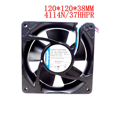 全新德国TYP 4184N风扇 24V 190MA 4.5W 120*120*38金属散热风扇
