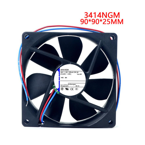 德国风扇9CM 9025 3414NGM|3412NG|3414NGH |3414NGHH散热风扇24V