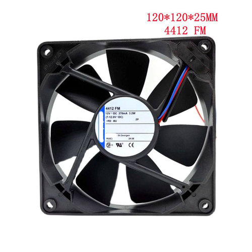 全新原装德国 TYP 4412FM风扇 12V 3.2W 12025 风机 机箱散热风扇