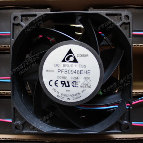 台达 PFB0948EHE 9038 48V 0.26A 9CM 高转速增压大风量散热风扇