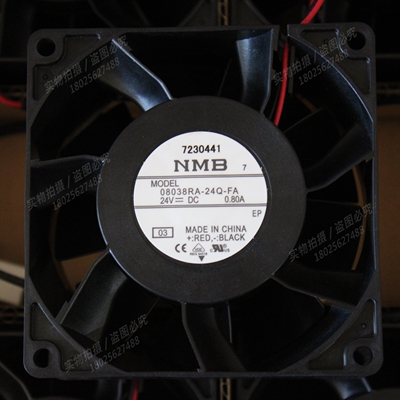全新NMB 08038RA-24Q-FA 24V 0.80A 8038 8厘米 变频器散热风扇